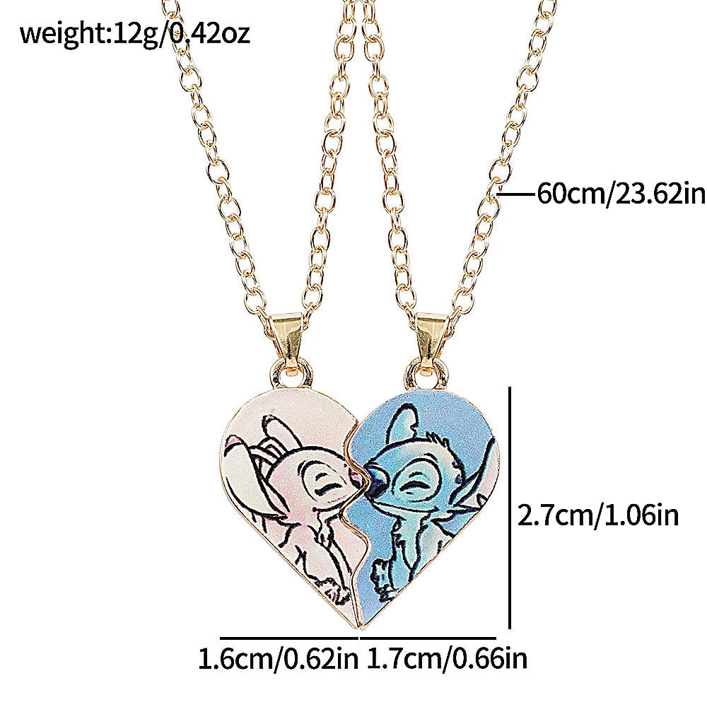 Colgante Corazón Stitch 💙